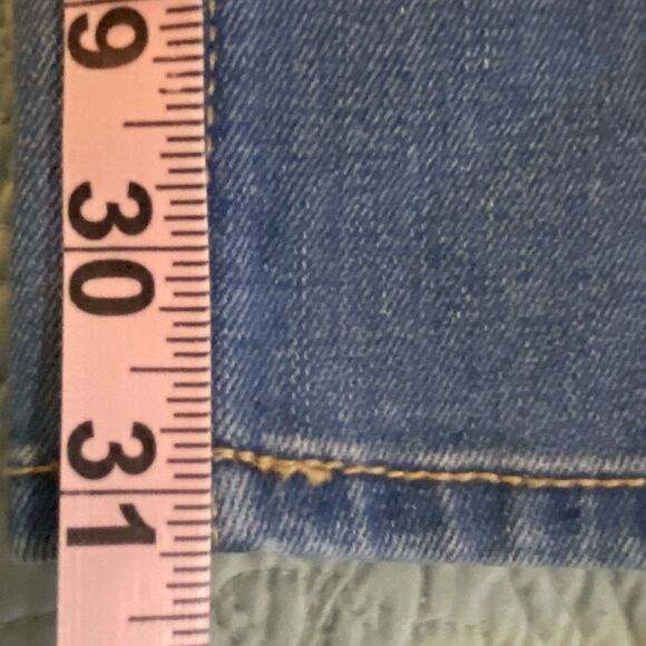 Old Navy Woman’s 14 Jeans Boot-Cut 36x31 Med Blue High Rise Metal Zip BRAND NEW - Picture 6 of 12